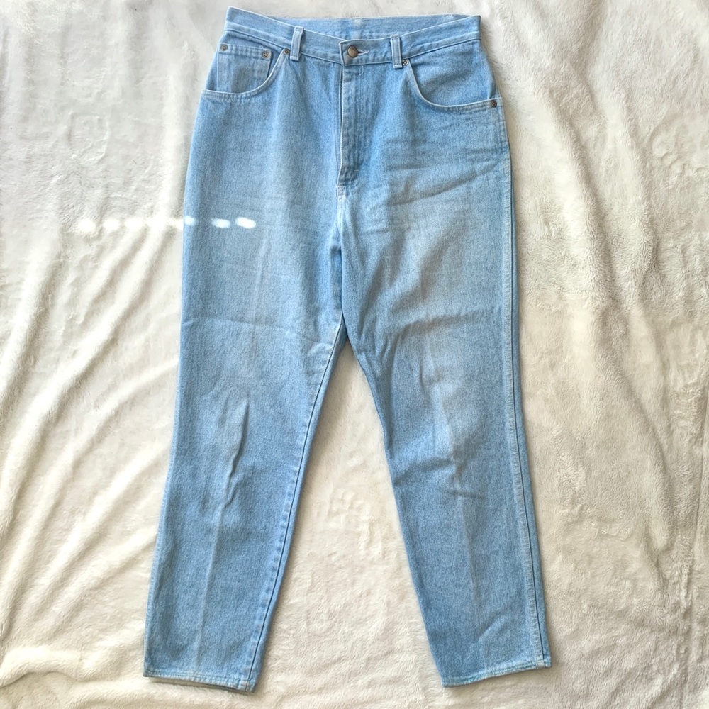 Vintage Wrangler-style light wash jeans